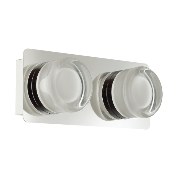 Бра IP44 LED 2*5W 4000K 220V ORTEGA никель LUMION