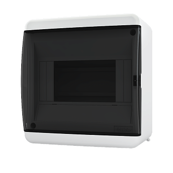 Бокс КМПн пластиковый навесной 6 модулей прозр. черная крышка IP41 UNK 40-06-2 Tekfor