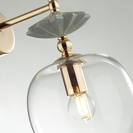 Бра E14 1*40W BIZET золото/разноцветн./керамика/стекло B ODEON LIGHT