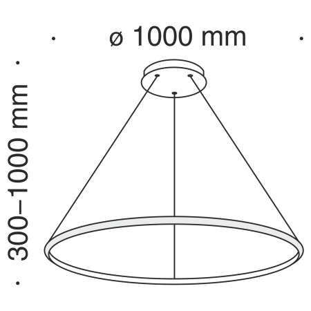 Подвесной светильник 60Вт 4100K Белый IP20 Nola MOD807-PL-01-60-W Technical