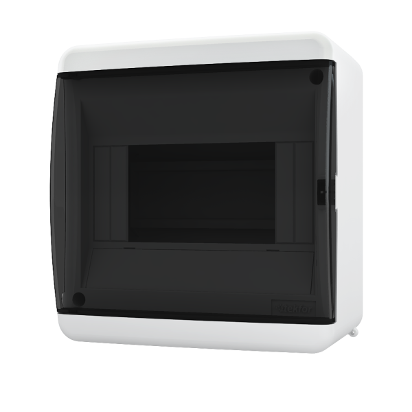 Бокс КМПн пластиковый навесной 6 модулей прозр. черная крышка IP41 UNK 40-06-2 Tekfor