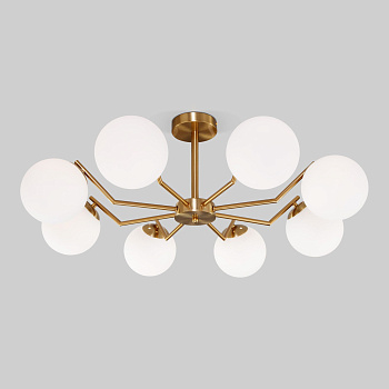 Потолочная люстра 8*E27 60Вт латунь IP20 Frost (70154/8 латунь) Eurosvet