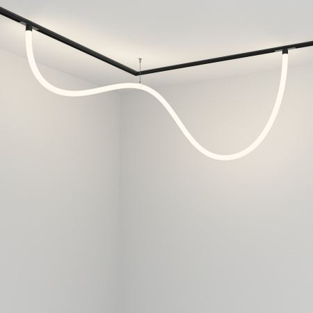 Трековый подвесной светильник LED 50Вт Черный IP20 Magnetic track system Exility TR101-2-50W4K-B Technical Maytoni