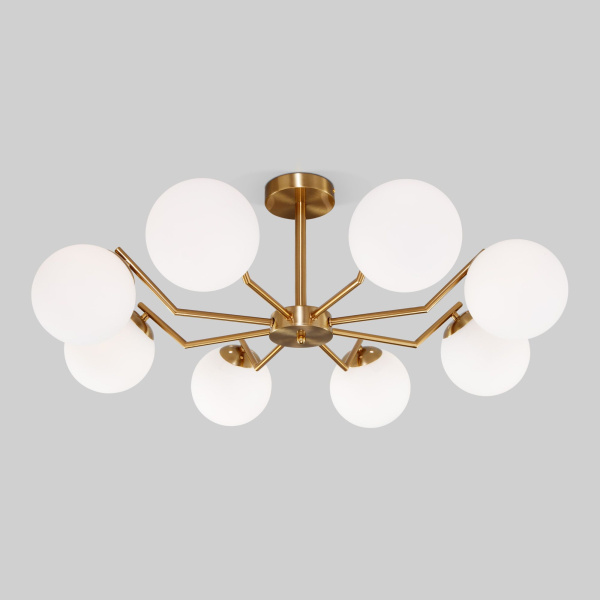 Потолочная люстра 8*E27 60Вт латунь IP20 Frost (70154/8 латунь) Eurosvet