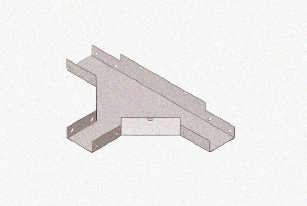 Лоток тройниковый замковый перфорированный ОТЗ 150х150 УХЛ1, оцинкованный лист, S1,0
