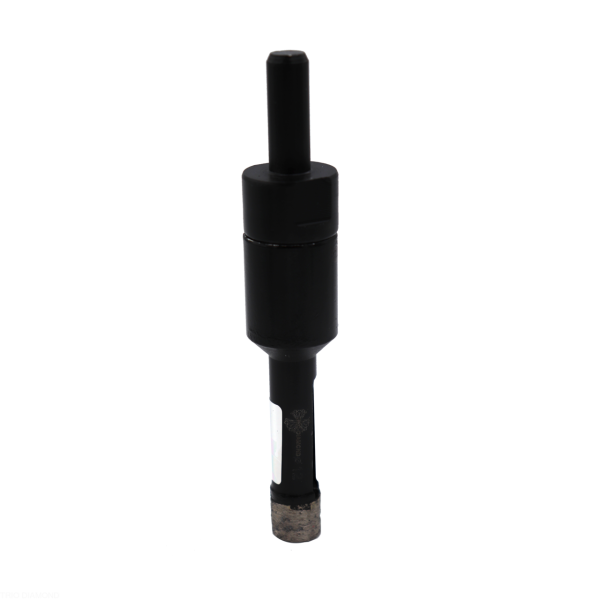 Коронка алмазная по керамограниту 12 мм Серебряная пайка GCB755 Trio-Diamond