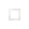 Рамка стеклянная Voltum S70 на 1 пост, (белый, стекло)