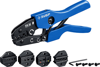 ПК-Н набор пресс-клещи, 5 матриц, в кейсе, Профессионал ЗУБР