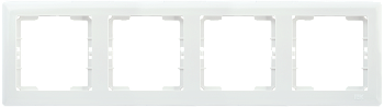 Рамка 4-местная горизонтальная РГ-4-ББ BOLERO белый IEK