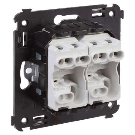 Выключатель двухклавишный в стену, "Avanti", "Белое облако" DKC