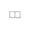 Рамка пластиковая Voltum S70 на 2 поста, (белый матовый)