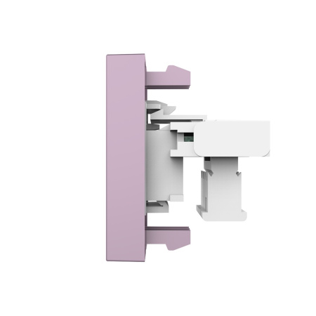 Розетка телефонная RJ-11 кат. 3, цвет розовый (механизм) Livolo