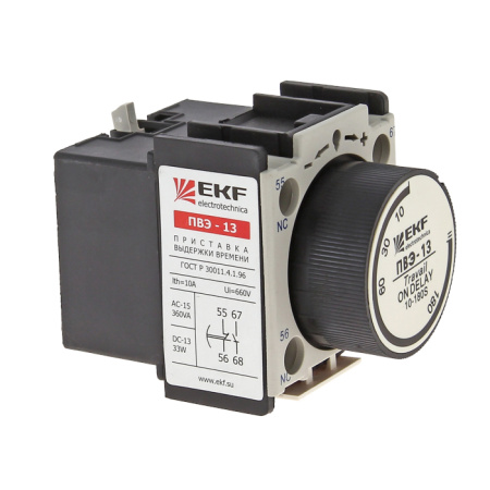 Приставка выдержки времени отключения ПВЭ-21 0,1-3сек NO+NC PROxima EKF