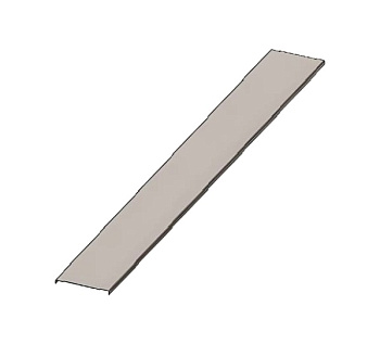 Крышка лотка замкового КЛЗ 50х3000 УT1,5, горячее цинкование, S1,5