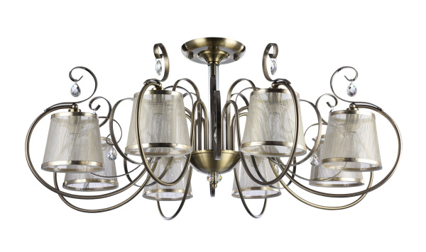 Потолочный светильник 8*E14 40Вт Бронза IP20 Simone FR2020-CL-08-BZ Freya