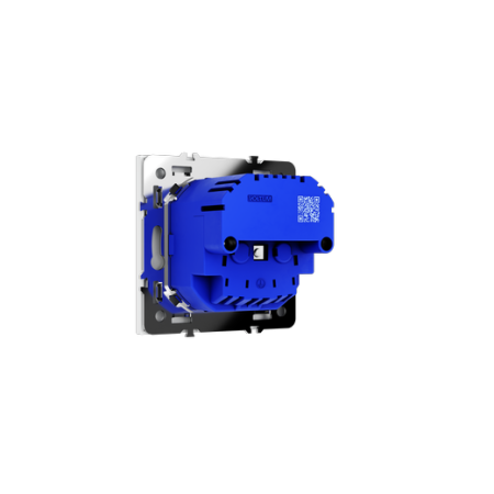Розетка встраиваемая Voltum S70 с заземлением и защитными шторками, 16А, с USB, A+A, (белый матовый)