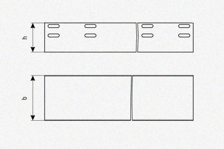 Лоток глухой ЛМГ 50х50х2000 УТ1,5, оцинкованный лист S0,7