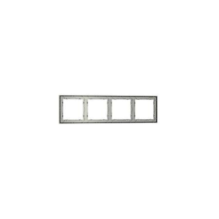 Рамка пластиковая Voltum S70 на 4 поста, (сталь)