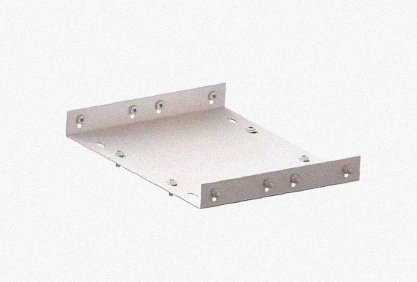 Соединитель лотковый замковый СЛЗ-100х65х1,0 УХЛ1, оцинкованный лист, S1,0