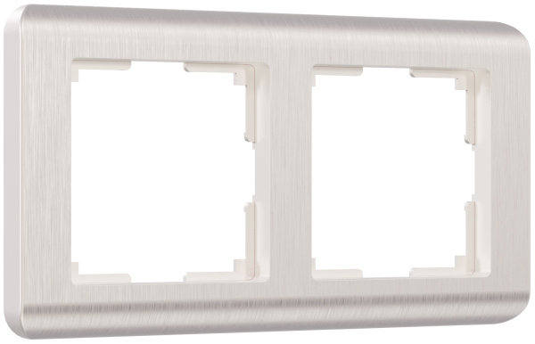 Stream Рамка горизонт/вертик 2 пост . перламутровый IP20 Werkel