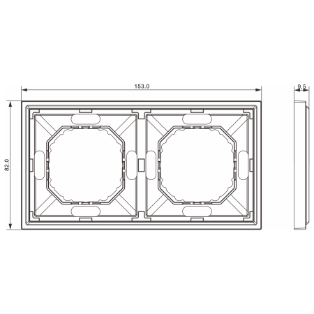 Donel S08 Podium черный графит рамка 2-я, серия DB