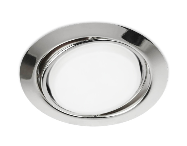 Встраиваемый потолочный точечный светильник G103 CH хром GX53 D120*40 Ambrella Light