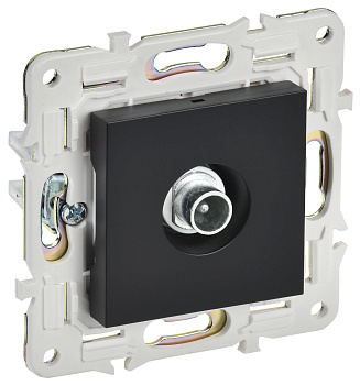 SKANDY Розетка TV проходная SK-A17Bl черный IEK