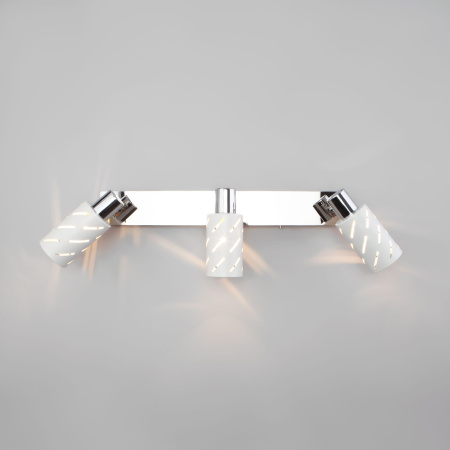 Настенный светильник 3*E14 40Вт белый IP20 (20090/3 белый / хром) Eurosvet