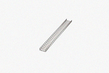 Лоток замковый перфорированный ЛМЗ 400х65х3000 УТ1,5, оцинкованный лист, S1,0