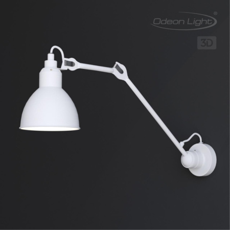 Бра на кронштейне Е14 1*40W ARTA белый B ODEON LIGHT