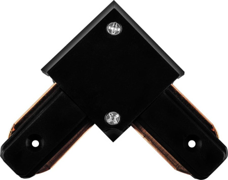 Коннектор угловой однофазный для шинопровода, черный,LD1001