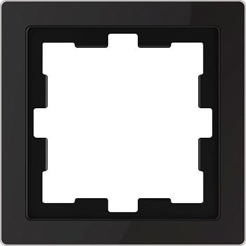 MERTEN D-Life Рамка горизонт/вертик 1 мест . черный оникс  IP20 Schneider Electric