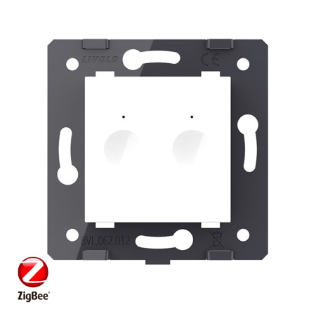 Двухклавишный сенсорный выключатель ZigBee Module, цвет белый (механизм) Livolo