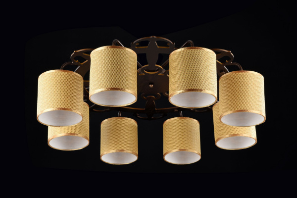 Потолочный светильник 8*E14 40Вт Коричневый IP20 Timone FR5100-CL-08-BR Freya