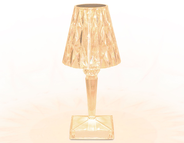 Настольная светодиодная лампа с сенсорным выключателем и пультом DE8057 CL прозрачный LED RGB 3W Ambrella Light