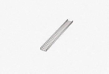 Лоток замковый перфорированный ЛМЗ 400х60х3000 УТ1,5, оцинкованный лист, S1,5