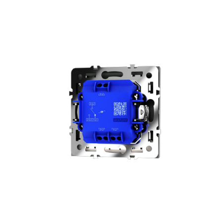 Проходной переключатель встраиваемый Voltum S70 одноклавишный с подсветкой 10А, (титан)