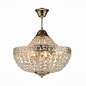 Люстра подвесная Французское золото/Прозрачный E14 6*40Вт SL669.203.06 ST LUCE