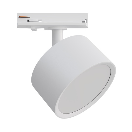 16-73 Светильник трековый, однофазный, под лампу, 230В/50Гц, GX53, max 20Вт, IP20, Φ83х45х101мм, белый, пластик, с адаптером, лампа в комплект не вход