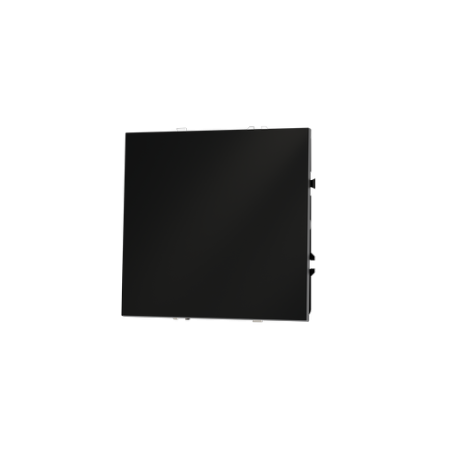 Перекрестный переключатель встраиваемый Voltum S70 одноклавишный 10А, (черный матовый)