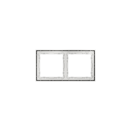 Рамка пластиковая Voltum S70 на 2 поста, (белый матовый)