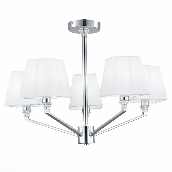 Люстра потолочная Хром/Белый E14 5*40Вт SLE107602-05 EVOLUCE