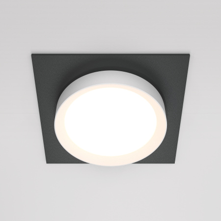 Встраиваемый светильник 1*GX53 15Вт Черно-белый IP20 Downlight DL086-GX53-SQ-BW Technical Maytoni