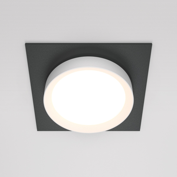Встраиваемый светильник 1*GX53 15Вт Черно-белый IP20 Downlight DL086-GX53-SQ-BW Technical Maytoni