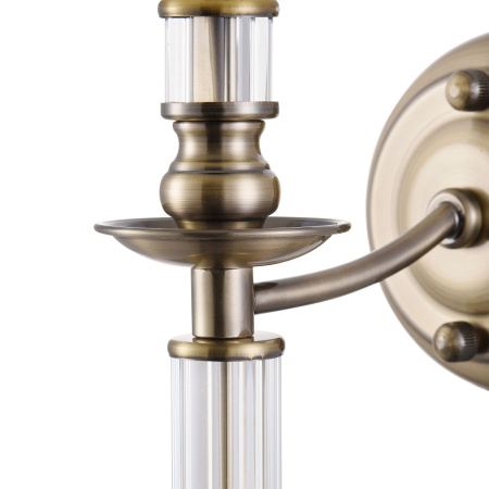 Настенный светильник (бра) 1*E14 40Вт Латунь IP20 Ksenia FR2539WL-01BS Freya