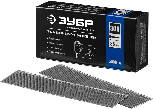 35 мм гвозди для нейлера тип 300, 5000 шт ЗУБР