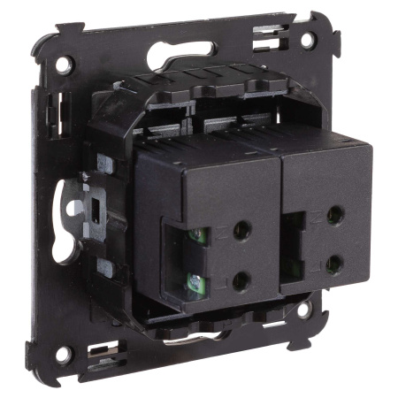 USB зарядное устройство в стену, "Avanti", "Закаленная сталь" DKC