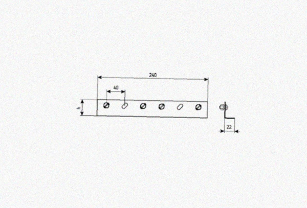 Соединитель лотковый замковый СЛЗх50 УТ1,5, горячее цинкование, S1,2