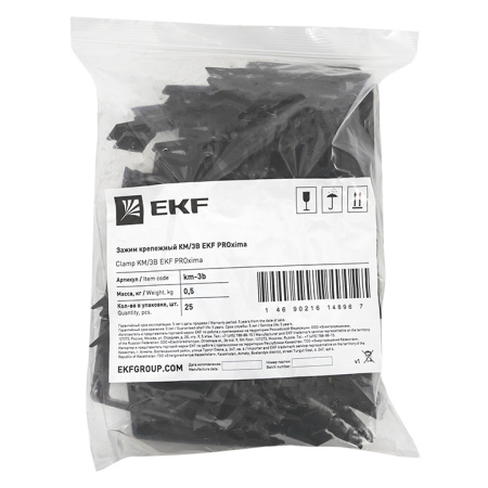 Зажим крепежный КМ/3В EKF
