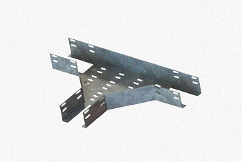 Лоток тройниковый перфорированный ОТ 400х50 УТ1,5, оцинкованный лист S1,5